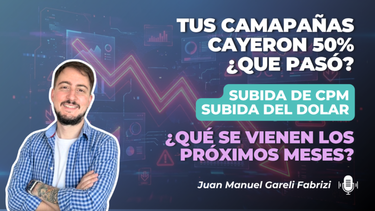 TUS CAMPAÑAS CAYERON 50% ¿QUÉ PASÓ? SUBIÓ EL CPM, CPC Y EL DÓLAR ¿QUÉ SE VIENE? | Tormenta perfecta en pauta | Desconexión de pagos locales | El peligro de conectar IA a Meta